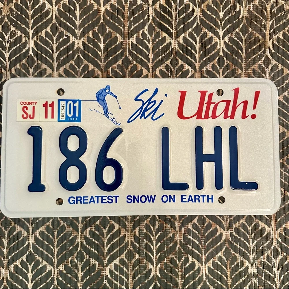 Utah Greatest Snow On Earth License Plate